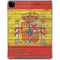Spain Flag Dark Wood iPad Pro 12.9in (2020) Clear Case
